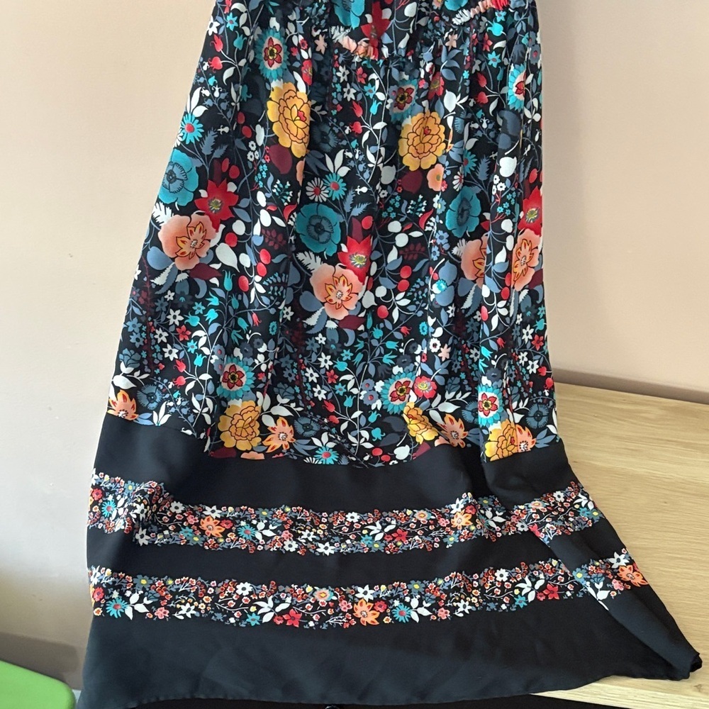 Loft Floral Black Dress - Picture 4 of 4